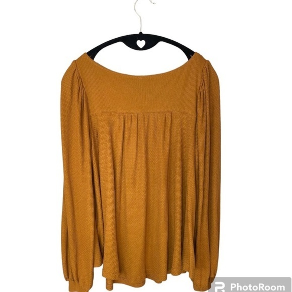 Free People Devin Henley‎ Autumn Pearl Oversized Long Sleeve Boho Blouse Size XS - Picture 5 of 11